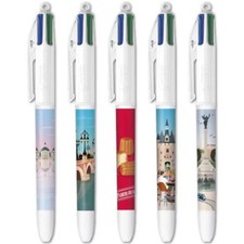 LOT 5  STYLOS BIC 4 COULEURS