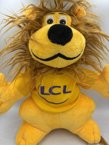 Peluche lion mascotte lcl - lion,