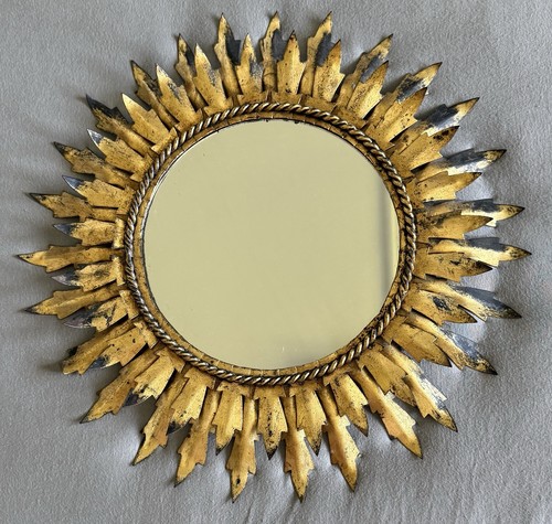 Ancien miroir soleil - miroir, ou