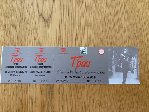 Billet ticket place concert - place,