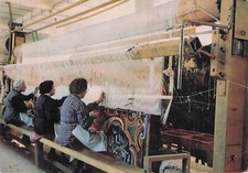 Carte postale card 10x15cm AUBUSSON CREUSE Manufacture Braquenié métier à tisser