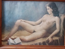 Grand tableau femme nue 75×55