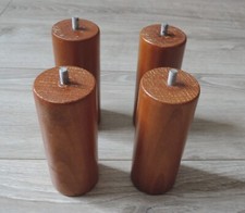PIEDS DE SOMMIER CYLINDRE BOIS X 4 (hauteur 15 cm)
