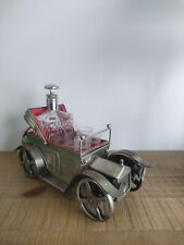 Boîte à Musique / Service à Liqueur ou Whisky en Métal - Voiture Ancienne 