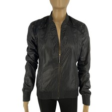 VESTE BOMBER À ZIP COMPLET NOIRE GUESS Femme Taille M