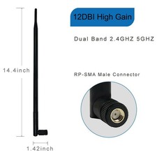 Antenne Intérieure Réseau Extérieur 12dBi Wifi pour Caméra de Sécurité San