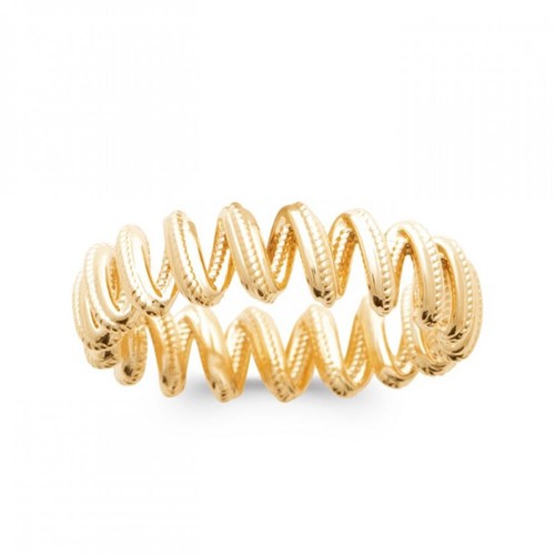 Bague anneaux forme torsadé - bague,