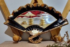 Éventail de collection CHOKIN ART en porcelaine japonaise, or 24 KT