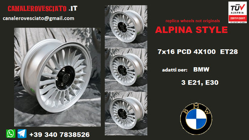 Jantes alpina pouces - 16,