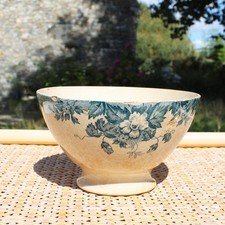 Ancien bol en faïence Hamage / Moulin des Loups modèle Marie-louise ø 15 cm