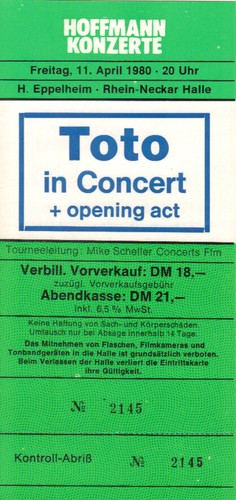 Ticket billet place concert - ticket,