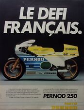 PUBLICITE moto 250cc  PERNOD    FRANCE      ANNEE 1981  M1794