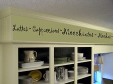 Coffee Kitchen Words Border