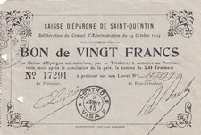 20 Francs - Caisse d'épargne