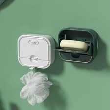 Porte-savon mural en plastique anti-poussière pour une utilisation pratique par