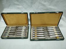 SERIE DE COUTEAUX DE TABLE  MÉTAL ARGENTÉ ARGENTERIE ARTS DE LA TABLE