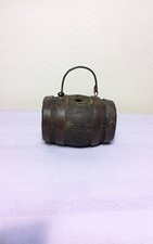 Petit Tonneau Ancien En Bois , Objet De Collection , Décoration Vintage 
