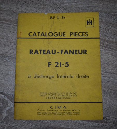 Catalogue pièces