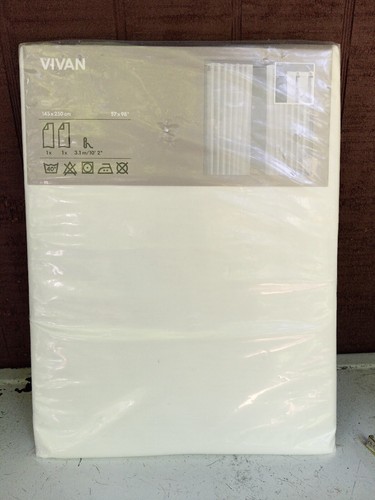Ikea vivan white curtain panel - ikea,