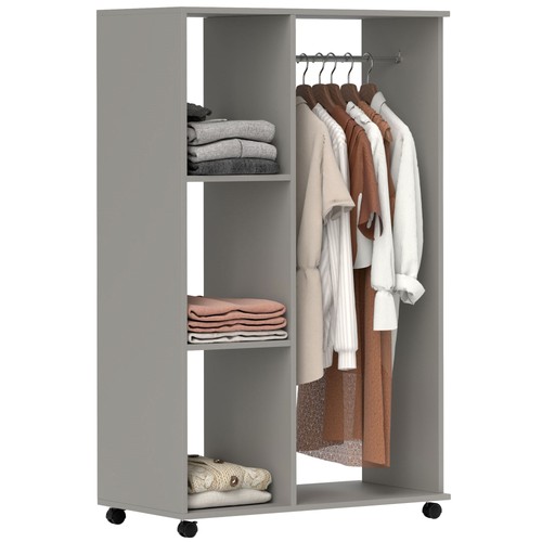 Homcom armoire penderie - homcom, mobile