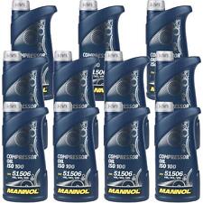 11x1 Litre Original MANNOL Huile pour Compresseur Oil Iso 100