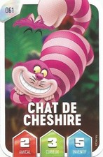 CARTE LA MAGIE DE DISNEY. LECLERC 2025. ALICE AU PAYS. CHAT DE CHESHIRE N° 061