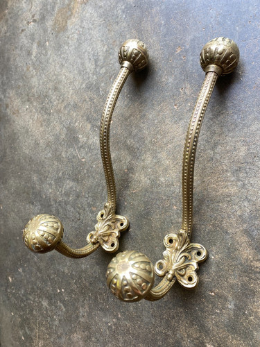 Lot patères bronze porte - patères,