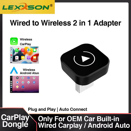 2in1 wireless carplay dongle - wireless,