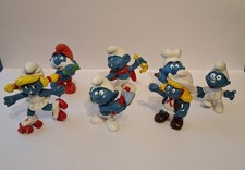 Lot 7 Figurines Schtroumpfs -