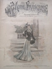 Charmant Journal ancien   La Mode Française  année 1901