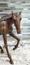 Brown Wood Horse Figurine