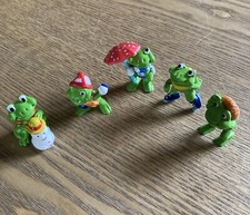 Lot 5 Figurines Grenouilles Kinder Surprise Années 90