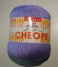 Pelote de laine  ADRIAFIL CHEOPE lilas n°57 100% coton égyptien