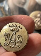 2 boutons d’uniforme Napoléon III La Belle Jardinière chiffrés & couronnés