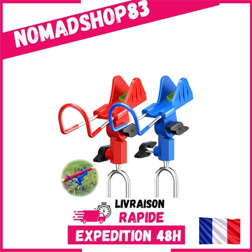Repose canne pêche inox - repose,