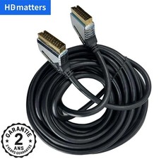 Câble Péritel vers Péritel Blindé Or Mâle Mâle Vidéo TV DVD Décodeur Scart Scart