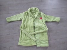 Robe de chambre en velours toute douce vert Taille 5 ans