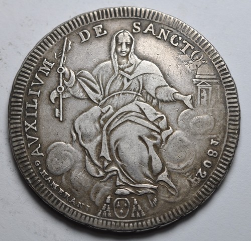 états pontificaux scudo 1802 - pontificaux,