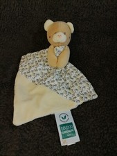 Doudou plat ours mouchoir Bio