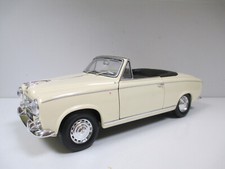 PEUGEOT 403 CABRIOLET Ouvert Beige Crème Cream 1955 1957 par WELLY 12551 au 1/18