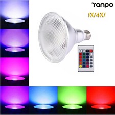 15w 25w E27 à Variation RGB Par30 Par38 Lampe Eclairage Lampe Spot Vivant Lampes