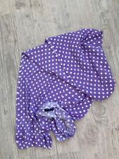 écharpe Zyga Paris parme pois blancs neuve