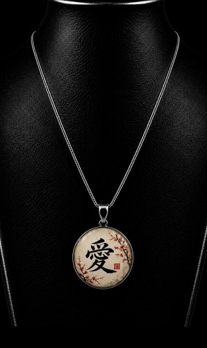 Collier kanji amour japonais - collier,