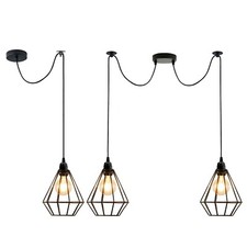 Lustre industriel vintage en