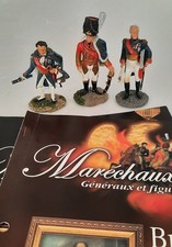 Lot De 3 Soldats En Plomb  HACHETTE Maréchaux D'empire N°26,24,23