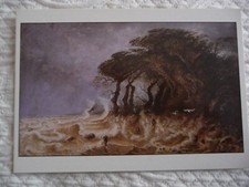 CP ART TABLEAU : HUET Paul : Grande Marée de HONFLEUR