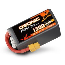 Lipo Batterie 6s 1300mAh 22.2V 120C avec connecteur XT60 pour RC FPV Hélicopt...