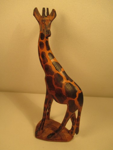 Bois sculpture girafe art - girafe,