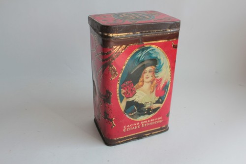 Boîte chocolat cacao tôle
