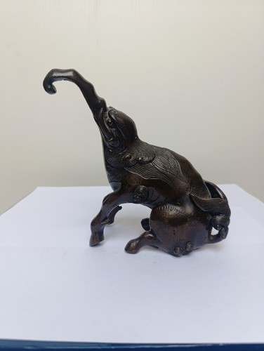 Japan bronze okimono - bronze,